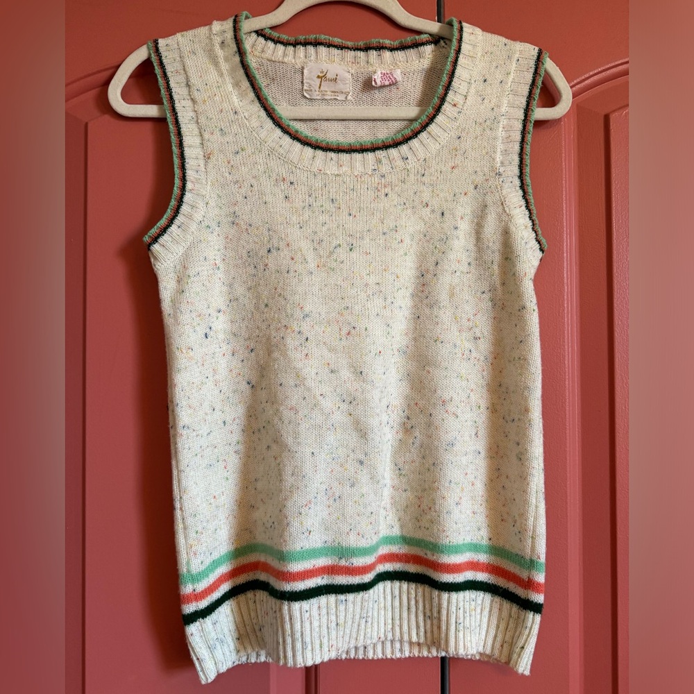Vintage Knit Sweater Sleeveless Top